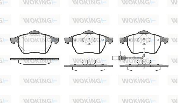 Woking P2903.11 - Kit pastiglie freno, Freno a disco autozon.pro