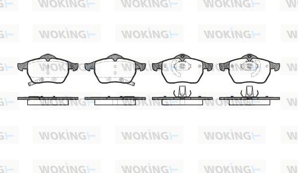 Woking P2903.32 - Kit pastiglie freno, Freno a disco autozon.pro