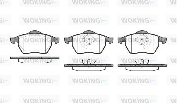 Woking P2903.20 - Kit pastiglie freno, Freno a disco autozon.pro