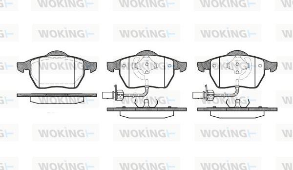 Woking P2903.22 - Kit pastiglie freno, Freno a disco autozon.pro