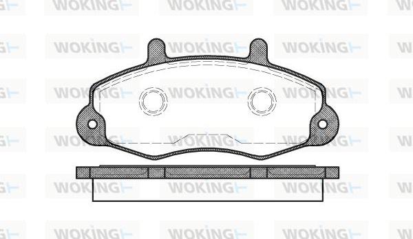 Woking P2913.00 - Kit pastiglie freno, Freno a disco autozon.pro