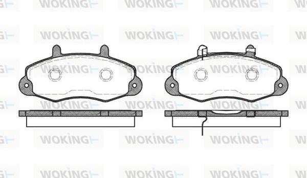 Woking P2913.02 - Kit pastiglie freno, Freno a disco autozon.pro