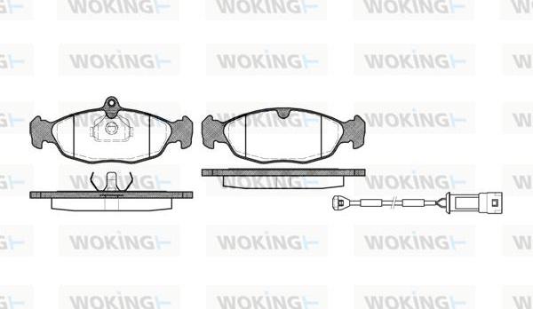 Woking P2933.02 - Kit pastiglie freno, Freno a disco autozon.pro