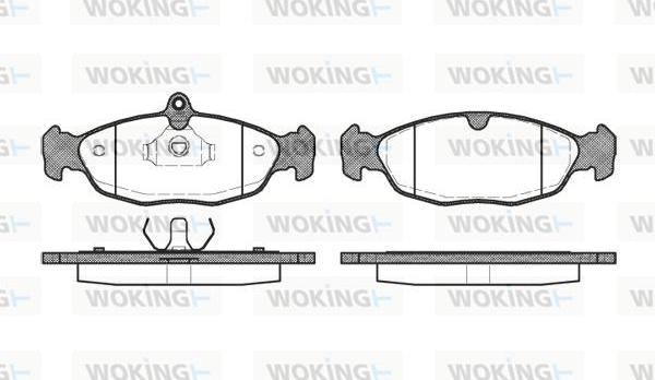 Woking P2933.20 - Kit pastiglie freno, Freno a disco autozon.pro