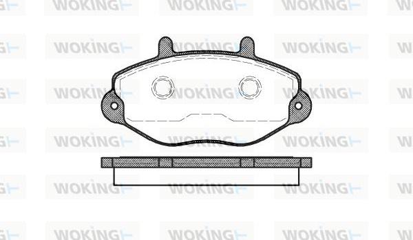 Woking P2923.00 - Kit pastiglie freno, Freno a disco autozon.pro