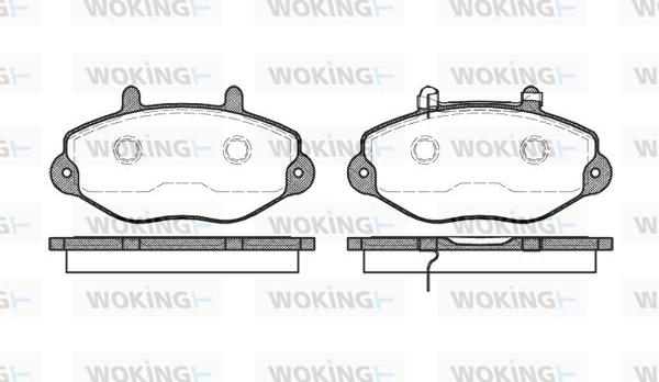 Woking P2923.02 - Kit pastiglie freno, Freno a disco autozon.pro