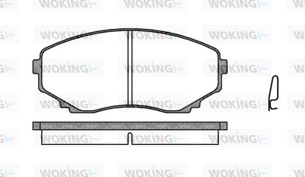 Woking P2973.00 - Kit pastiglie freno, Freno a disco autozon.pro