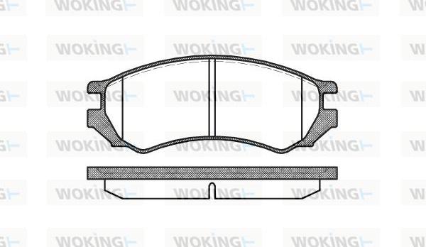 Woking P2443.00 - Kit pastiglie freno, Freno a disco autozon.pro