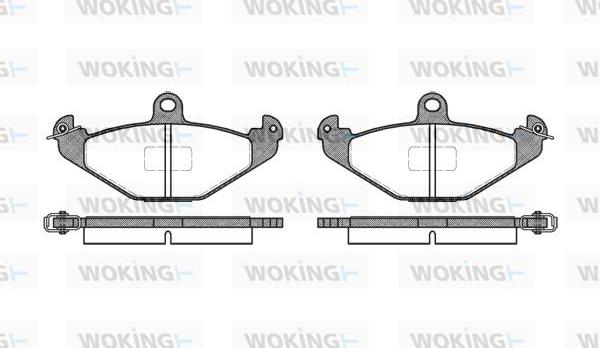 Woking P2453.10 - Kit pastiglie freno, Freno a disco autozon.pro