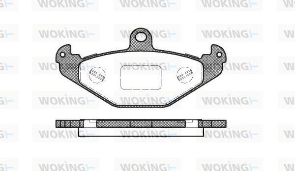 Woking P2453.20 - Kit pastiglie freno, Freno a disco autozon.pro