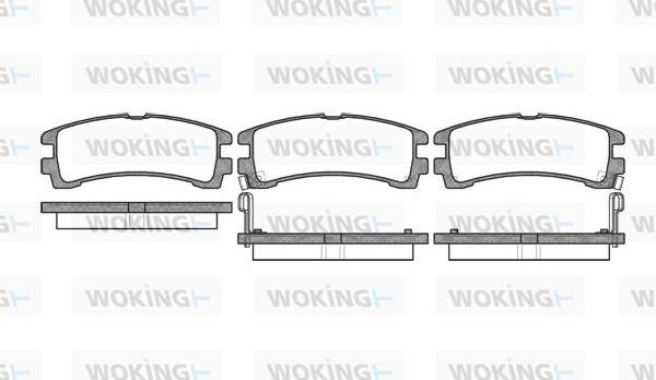 Woking P2473.02 - Kit pastiglie freno, Freno a disco autozon.pro