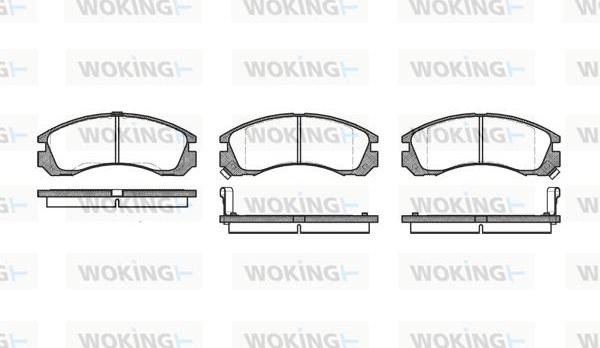 Woking P2543.02 - Kit pastiglie freno, Freno a disco autozon.pro