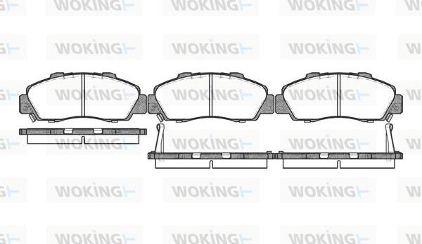 Woking P2513.02 - Kit pastiglie freno, Freno a disco autozon.pro