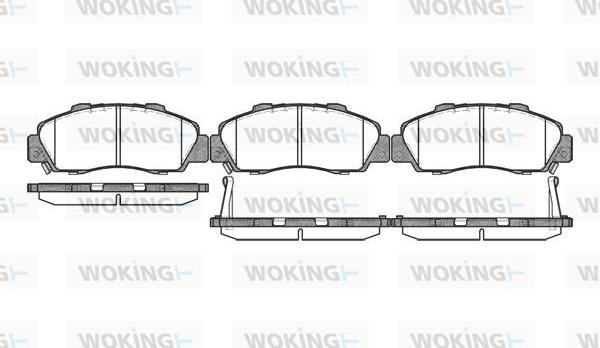 Woking P2513.32 - Kit pastiglie freno, Freno a disco autozon.pro