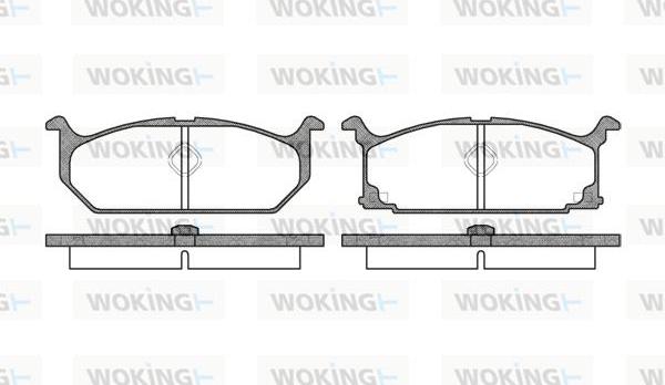 Woking P2583.00 - Kit pastiglie freno, Freno a disco autozon.pro