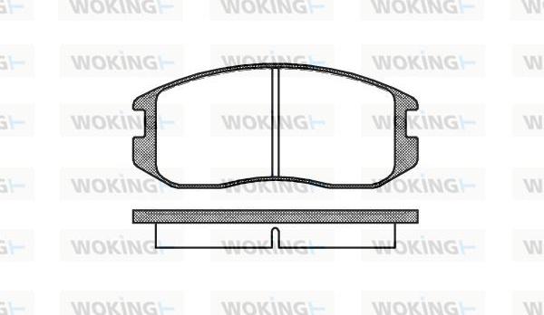 Woking P2573.00 - Kit pastiglie freno, Freno a disco autozon.pro