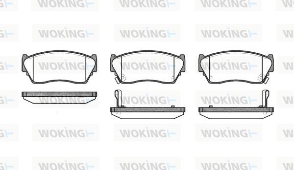 Woking P2643.02 - Kit pastiglie freno, Freno a disco autozon.pro