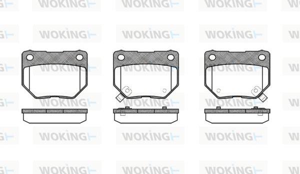 Woking P2653.02 - Kit pastiglie freno, Freno a disco autozon.pro