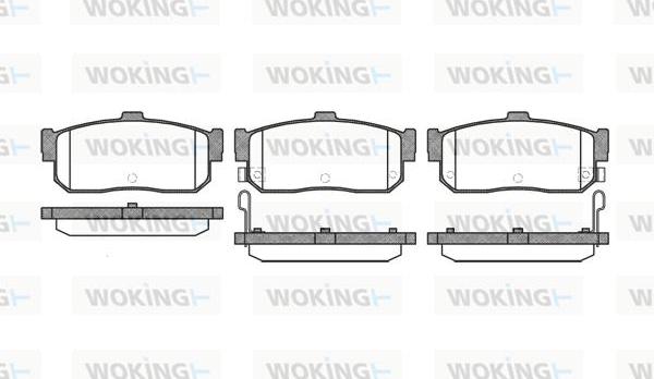 Woking P2663.22 - Kit pastiglie freno, Freno a disco autozon.pro