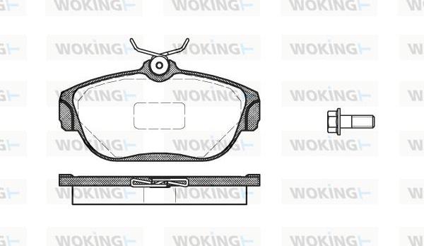 Woking P2683.00 - Kit pastiglie freno, Freno a disco autozon.pro