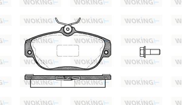 Woking P2683.10 - Kit pastiglie freno, Freno a disco autozon.pro