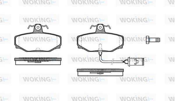 Woking P2043.02 - Kit pastiglie freno, Freno a disco autozon.pro