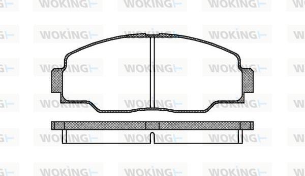 Woking P2083.00 - Kit pastiglie freno, Freno a disco autozon.pro