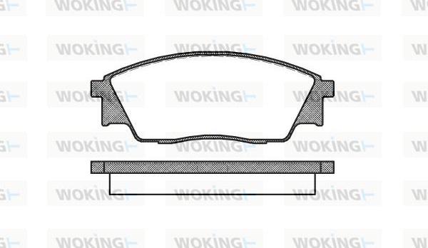 Woking P2073.00 - Kit pastiglie freno, Freno a disco autozon.pro