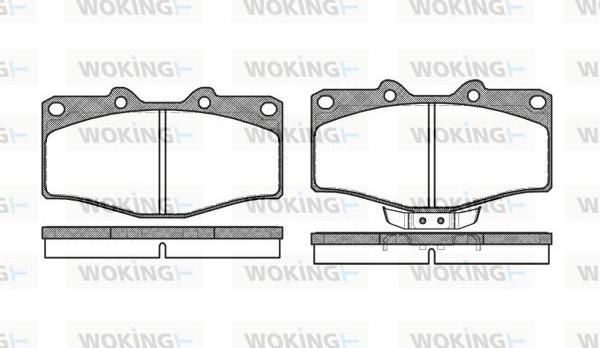 Woking P2153.02 - Kit pastiglie freno, Freno a disco autozon.pro