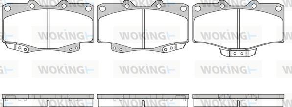 Woking P2153.14 - Kit pastiglie freno, Freno a disco autozon.pro