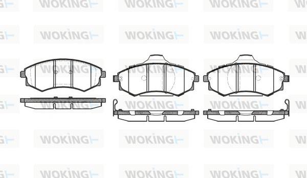 Woking P2183.92 - Kit pastiglie freno, Freno a disco autozon.pro