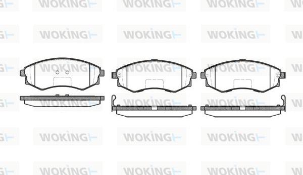 Woking P2183.52 - Kit pastiglie freno, Freno a disco autozon.pro