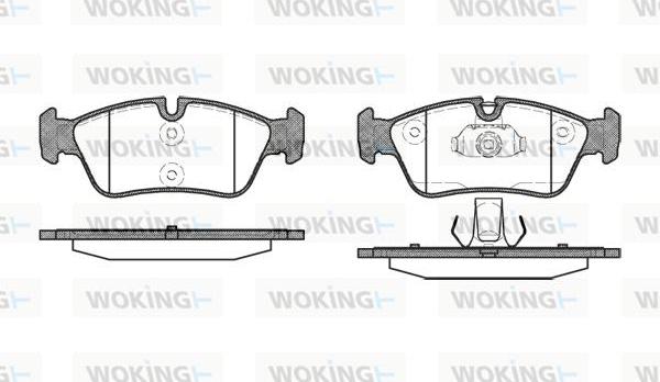 Woking P2843.40 - Kit pastiglie freno, Freno a disco autozon.pro