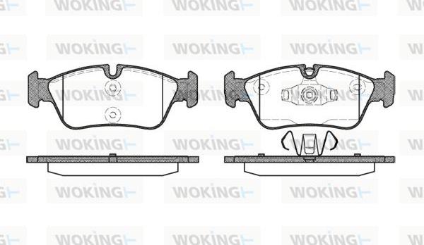 Woking P2843.60 - Kit pastiglie freno, Freno a disco autozon.pro