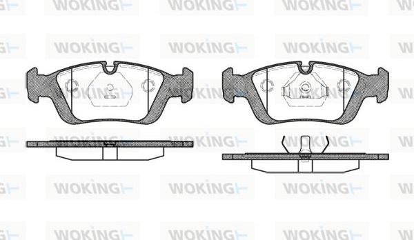 Woking P2843.00 - Kit pastiglie freno, Freno a disco autozon.pro