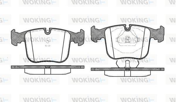 Woking P2803.00 - Kit pastiglie freno, Freno a disco autozon.pro