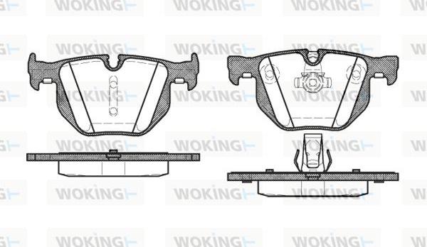 Woking P2813.60 - Kit pastiglie freno, Freno a disco autozon.pro