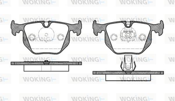 Woking P2813.20 - Kit pastiglie freno, Freno a disco autozon.pro