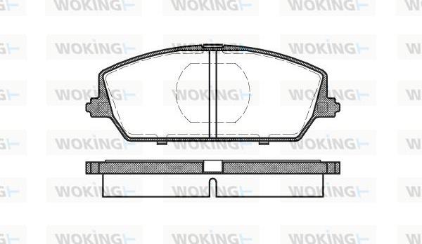 Woking P2873.00 - Kit pastiglie freno, Freno a disco autozon.pro