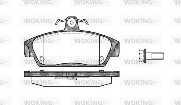 Woking P2363.00 - Kit pastiglie freno, Freno a disco autozon.pro