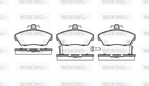 Woking P2303.02 - Kit pastiglie freno, Freno a disco autozon.pro