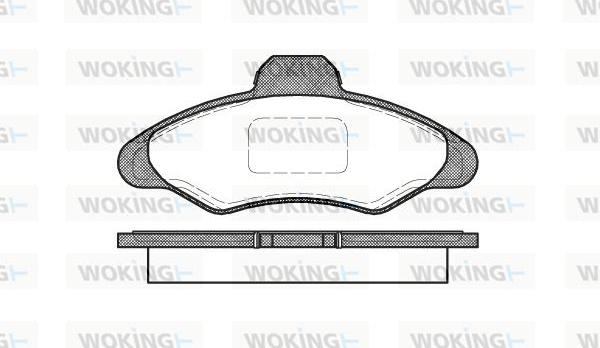 Woking P2313.00 - Kit pastiglie freno, Freno a disco autozon.pro