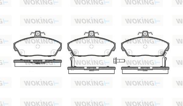 Woking P2373.02 - Kit pastiglie freno, Freno a disco autozon.pro