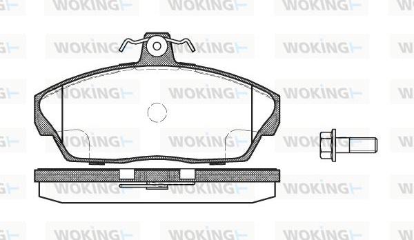 Woking P2373.10 - Kit pastiglie freno, Freno a disco autozon.pro