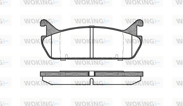 Woking P2293.00 - Kit pastiglie freno, Freno a disco autozon.pro