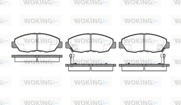 Woking P2243.02 - Kit pastiglie freno, Freno a disco autozon.pro