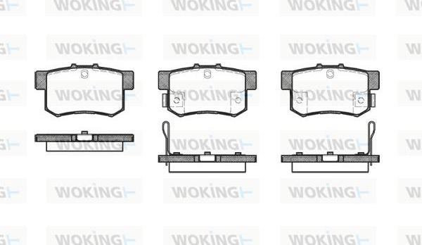 Woking P2253.22 - Kit pastiglie freno, Freno a disco autozon.pro