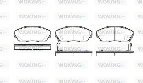 Woking P2233.02 - Kit pastiglie freno, Freno a disco autozon.pro