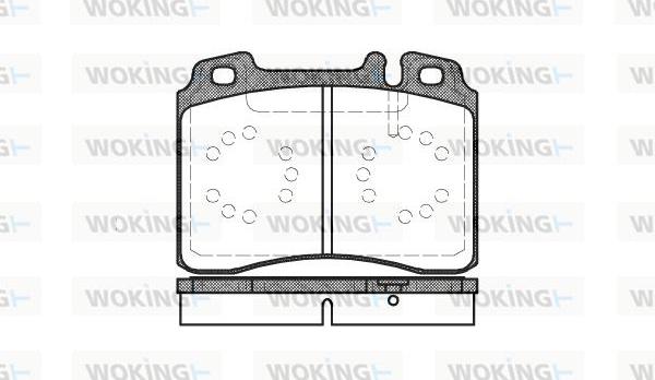 Woking P2793.00 - Kit pastiglie freno, Freno a disco autozon.pro