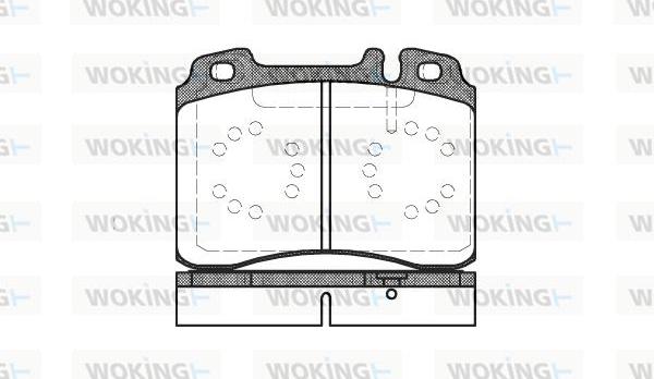 Woking P2793.20 - Kit pastiglie freno, Freno a disco autozon.pro